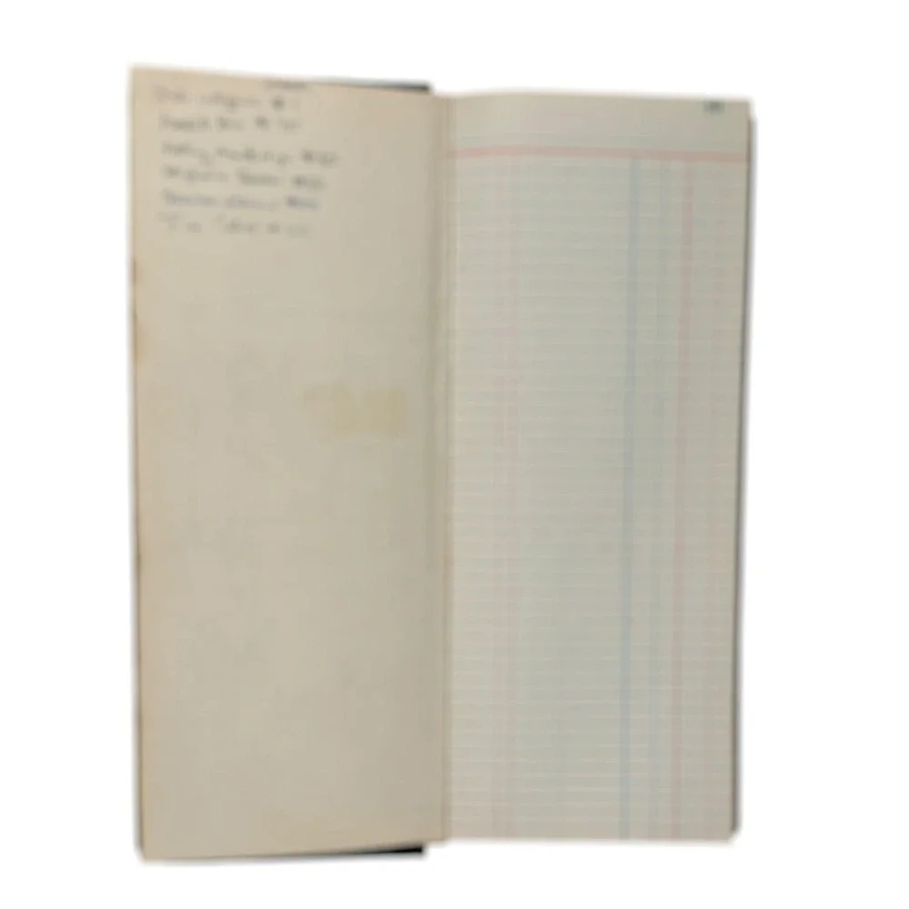 Vintage Shaws No S 300 Day Book Account Ledger 500 Page Long Format USA Office‎